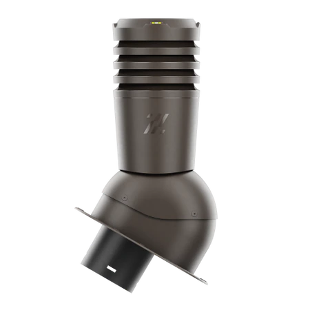 EL-150-07-PL Kominek wentylacyjny Ecoline do blachodachówki profil L fi 150mm  ciemny brąz