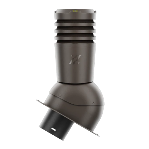 EL-150-07-PL Kominek wentylacyjny Ecoline do blachodachówki profil L fi 150mm ciemny brąz