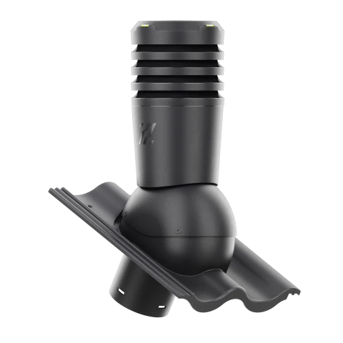 EL-150-09-D17 Kominek wentylacyjny Ecoline do dachówki cementowej Palema fi 150mm  NIEBIESKI/ANTRACYT