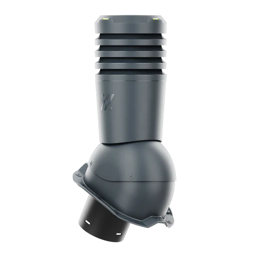 EL-150-09-MB Kominek wentylacyjny EcoLine Premium fi 150 do blachy  TRB-RIB ANTRACYTOWY