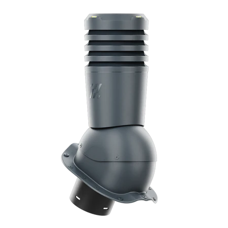 EL-150-09-PF Kominek wentylacyjny Ecoline do blachodachówki profil F fi 150mm  antracytowy