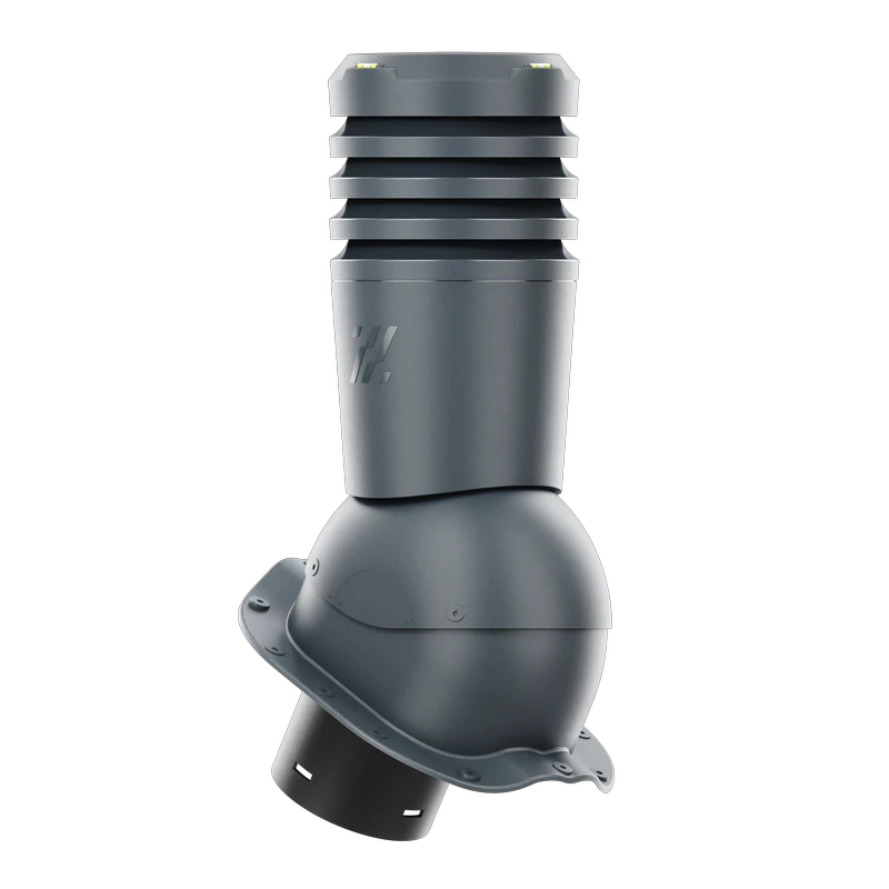 EL-150-09-PF Kominek wentylacyjny Ecoline do blachodachówki profil F fi 150mm  antracytowy