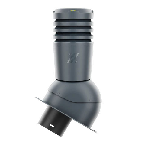 EL-150-09-PL Kominek wentylacyjny Ecoline do blachodachówki profil L fi 150mm antracytowy