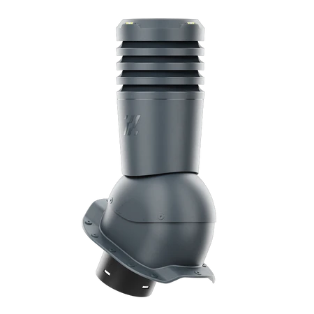 EL-150-09-PR Kominek wentylacyjny Ecoline do blachodachówki profil R fi 150mm  antracytowy
