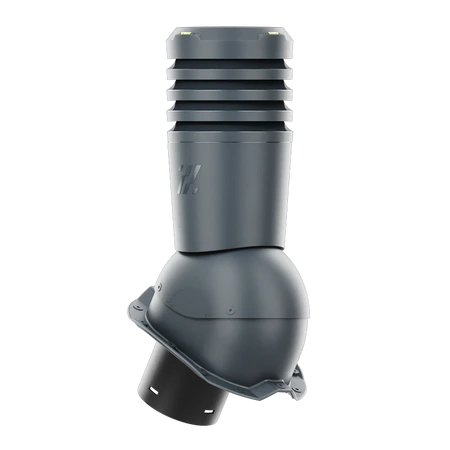 EL-150-09-PT18 Kominek wentylacyjny Ecoline do blachy trapezowej profil T18 fi 150mm  antracytowy