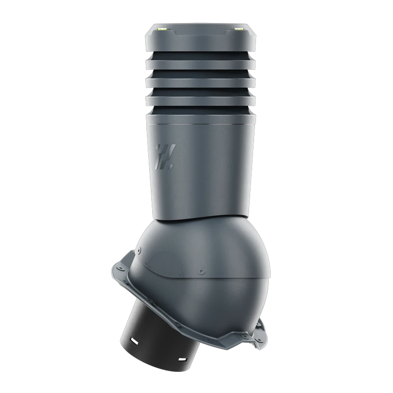 EL-150-09-PT18 Kominek wentylacyjny Ecoline do blachy trapezowej profil T18 fi 150mm antracytowy