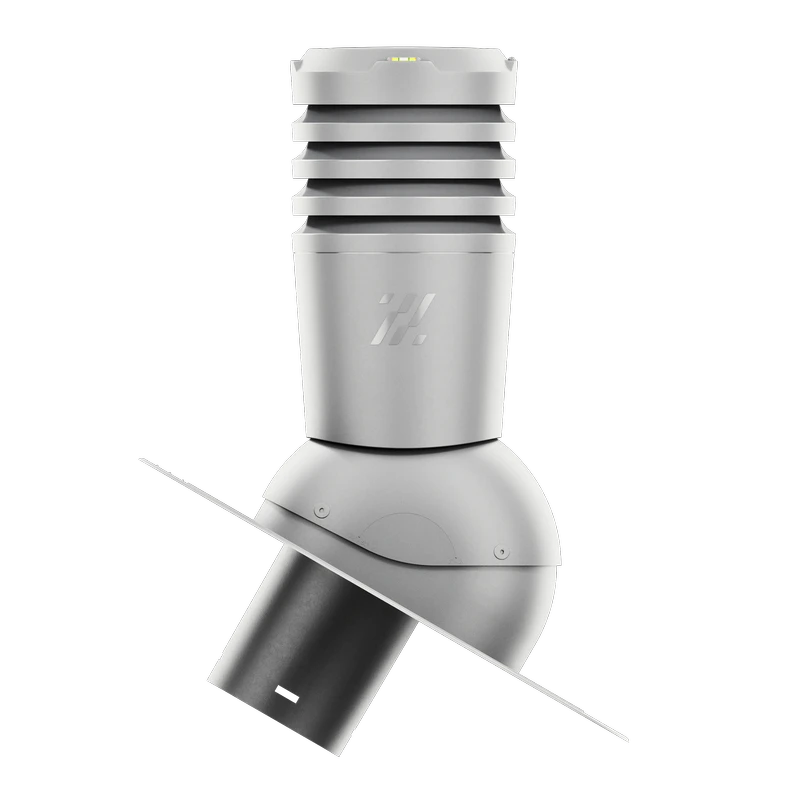 EL-150-10-KPG Kominek wentylacyjny Ecoline pod gont/pape fi 150mm jasny szary