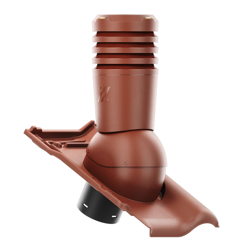 EL-150-11-D01 Kominek wentylacyjny Ecoline do dachówki ceramicznej Titania fi 150mm KASZTANOWA