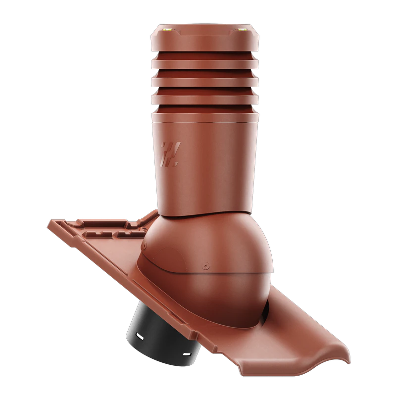 EL-150-11-D02 Kominek wentylacyjny Ecoline do dachówki ceramicznej Alegra 9 fi 150mm CEGLASTA ANGOBA SZLACHETNA