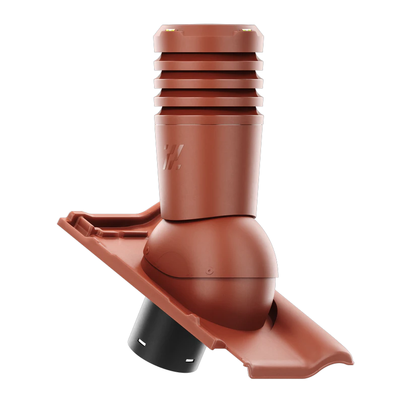 EL-150-11-D03 Kominek wentylacyjny Ecoline do dachówki ceramicznej Piemont fi 150mm KASZTAN ANGOBA