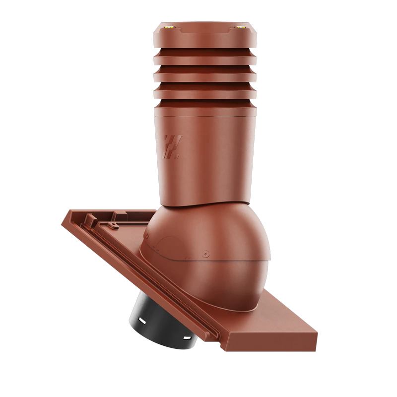 EL-150-11-D09 Kominek wentylacyjny Ecoline do dachówki ceramicznej Domino fi 150mm MIEDZIANA ANGOBA