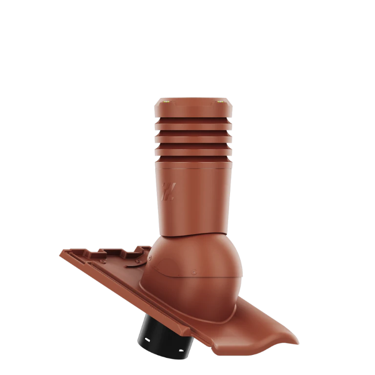 EL-150-11-D35 Kominek wentylacyjny Ecoline do dachówki ceramicznej Nelskamp Nibra F8? fi 150mm CZERWONY