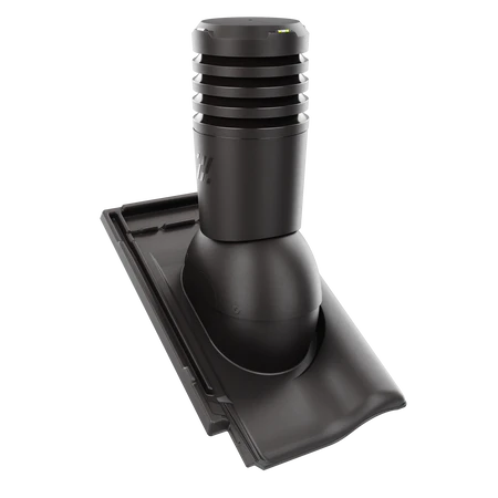 EL-150-13-D05 Kominek wentylacyjny Ecoline do dachówki ceramicznej Rubin 9V fi 150mm  TEKOWY GLAZURA