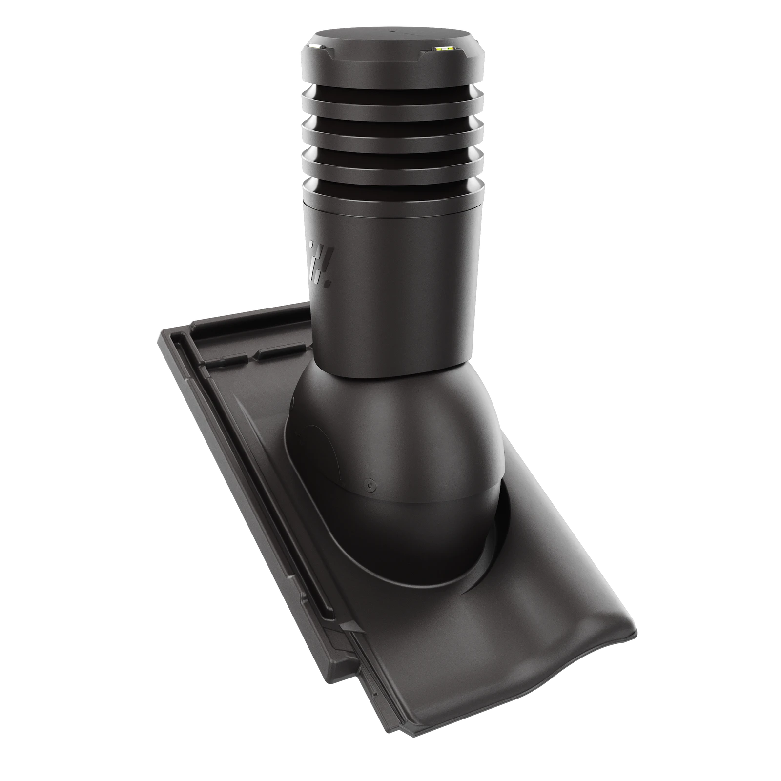 EL-150-13-D05 Kominek wentylacyjny Ecoline do dachówki ceramicznej Rubin 9V fi 150mm  TEKOWY GLAZURA