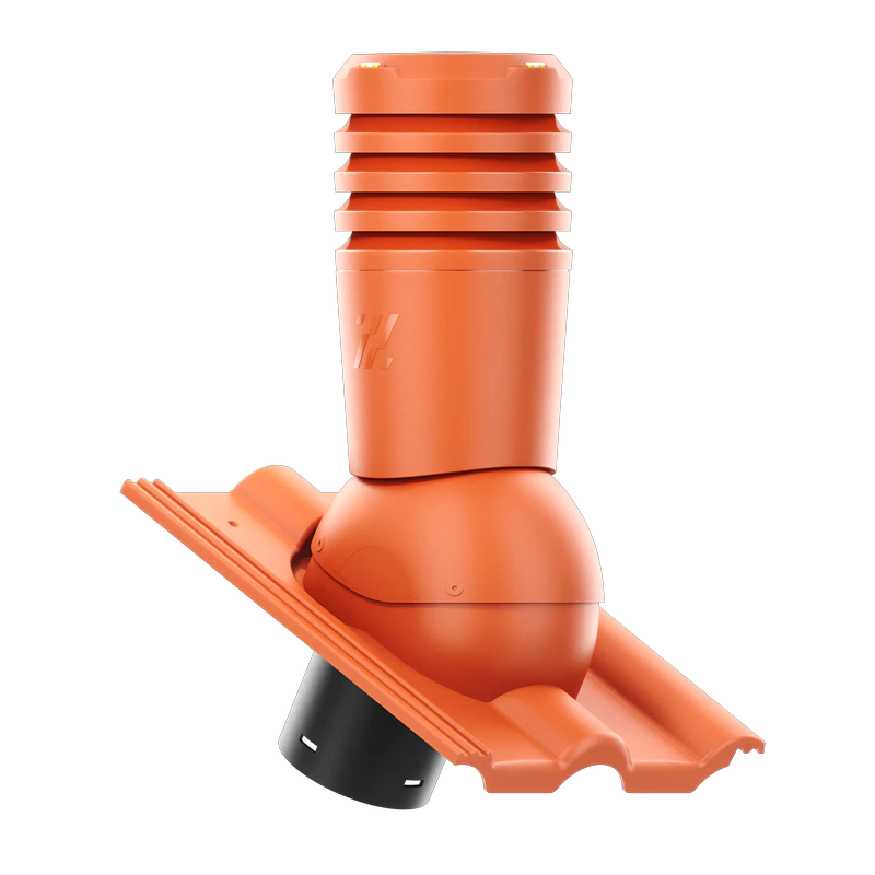 EL-150-16-D13 Kominek wentylacyjny Ecoline do dachówki cementowej Romańska fi 150mm CEGLANY LUMINO/CISAR