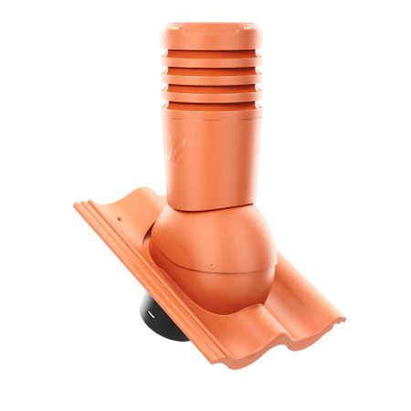 EL-150-16-D15 Kominek wentylacyjny Ecoline do dachówki cementowej Celtycka fi 150mm  CEGLANY