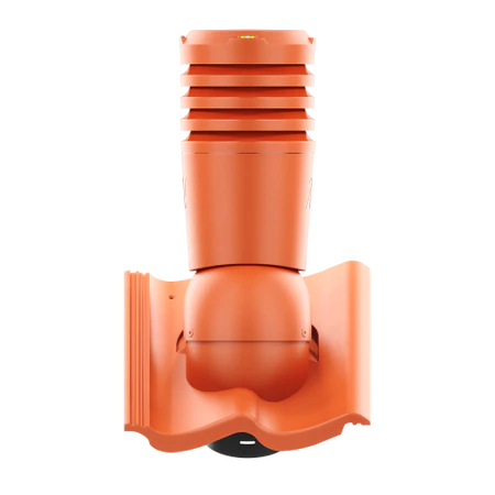 EL-150-16-D32 Kominek wentylacyjny Ecoline do dachówki cementowej Euronit - Extra fi 150mm  CZERWONA