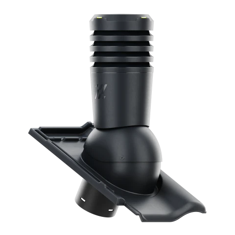 EL-150-19-D05 Kominek wentylacyjny Ecoline do dachówki ceramicznej Rubin 9V fi 150mm ANTRACYT ANGOBA