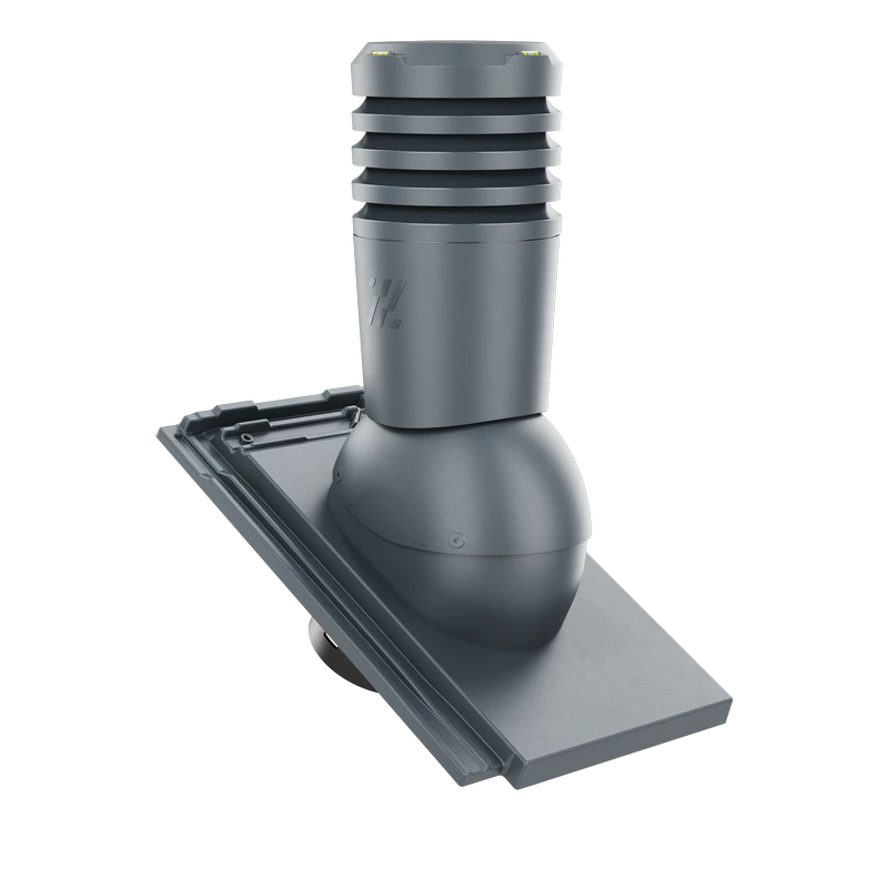 EL-150-19-D08 Kominek wentylacyjny Ecoline do dachówki ceramicznej Orea 9 fi 150mm SZARA ANGOBA