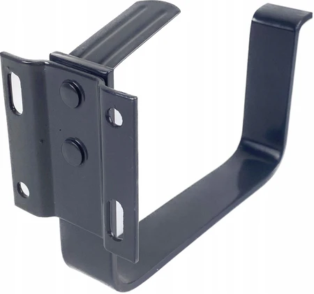Hak doczołowy płaski uchwyt rynny 125mm GALECO STAL2 grafit RAL 7015