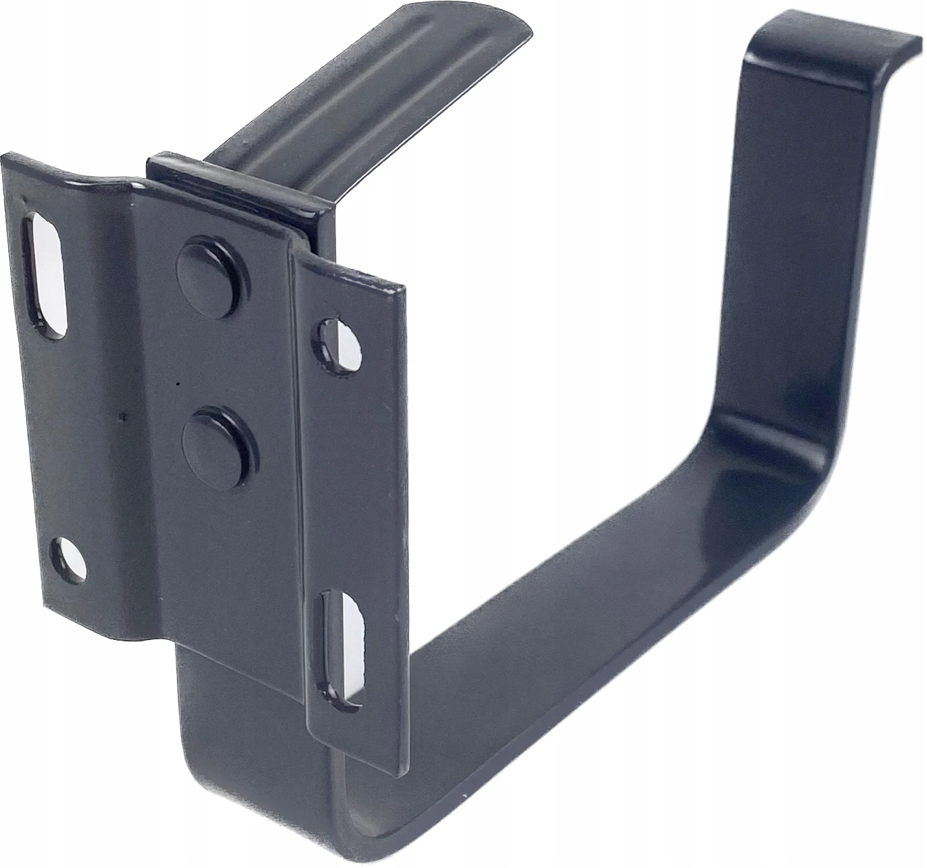 Hak doczołowy płaski uchwyt rynny 125mm GALECO STAL2 grafit RAL 7015