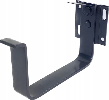 Hak doczołowy płaski uchwyt rynny 125mm GALECO STAL2 grafit RAL 7015