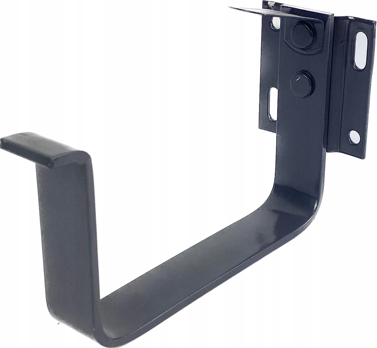 Hak doczołowy płaski uchwyt rynny 125mm GALECO STAL2 grafit RAL 7015