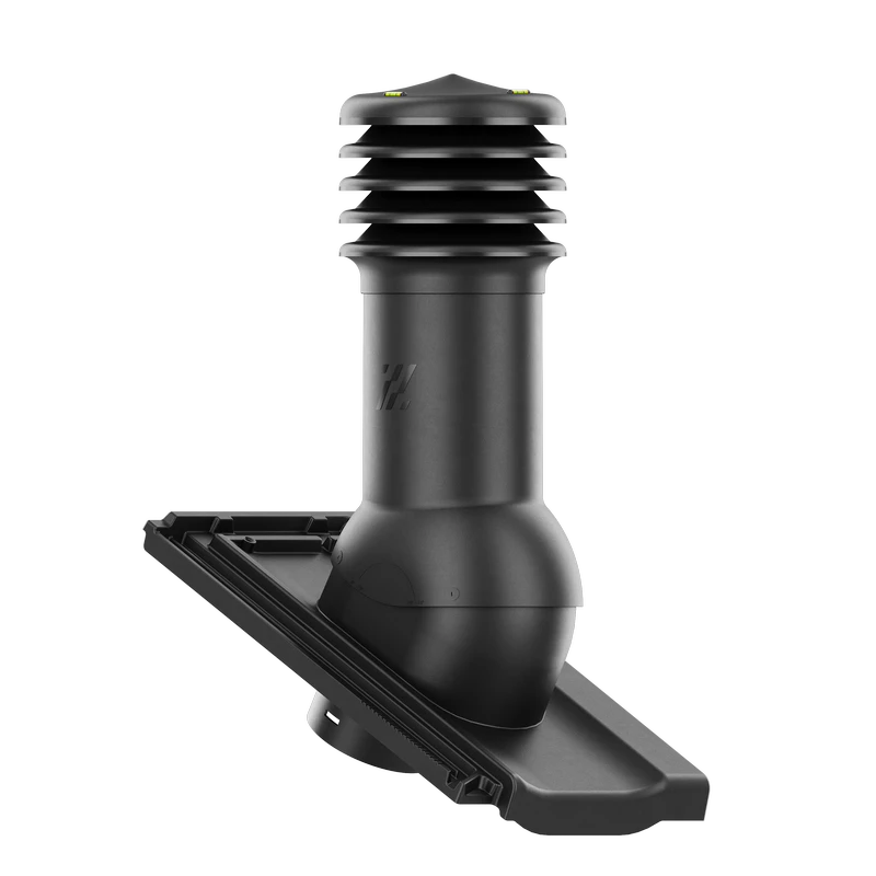 HV-125-02-D06 Kominek wentylacyjny HiVent do dachówki ceramicznej Koda fi 125mm nieocieplony ANTRACYT ANGOBA/CZARNA GLAZ