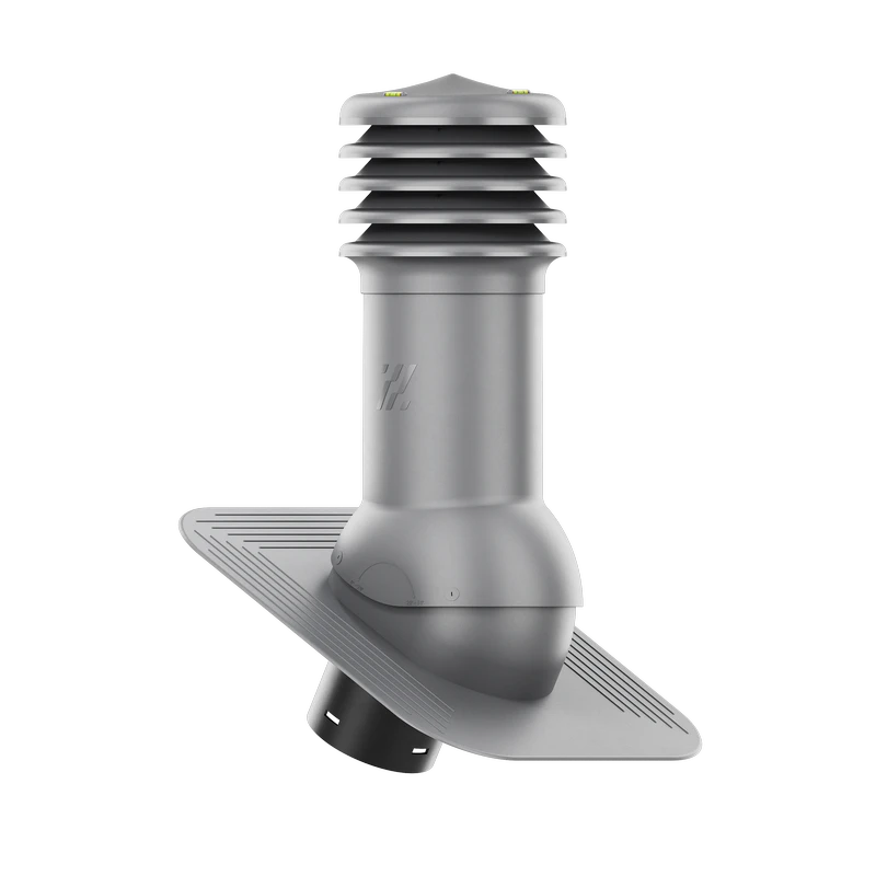HV-125-03-KPG Kominek wentylacyjny HiVent pod gont/pape fi 125mm nieocieplony grafit