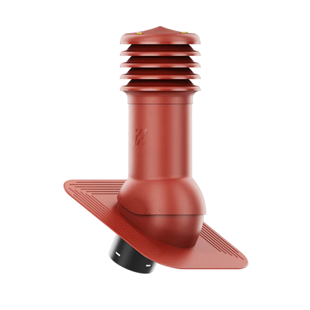 HV-125-04-KPG Kominek wentylacyjny HiVent pod gont/pape fi 125mm nieocieplony czerwony