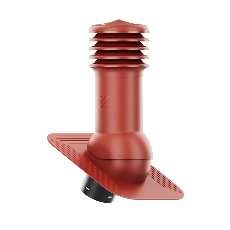 HV-125-04-KPG Kominek wentylacyjny HiVent pod gont/pape fi 125mm nieocieplony czerwony