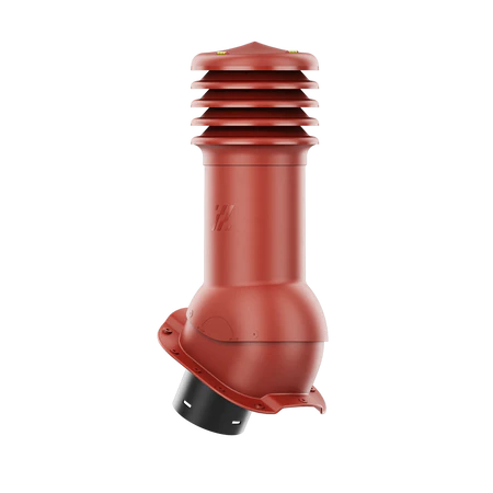 HV-125-04-PC Kominek wentylacyjny HiVent do blachodachówki profil C fi 125mm nieocieplony czerwony