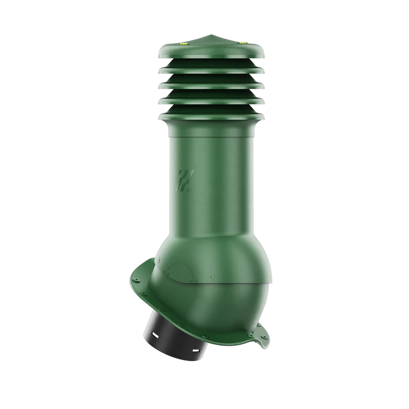 HV-125-05-PN Kominek wentylacyjny HiVent do blachodachówki profil N fi 125mm nieocieplony zielony