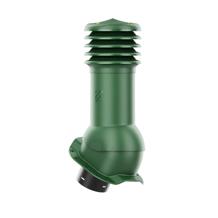 HV-125-05-PR Kominek wentylacyjny HiVent do blachodachówki profil R fi 125mm nieocieplony zielony
