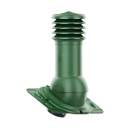 HV-125-05-UNI Kominek wentylacyjny HiVent uniwersalny fi 125mm nieocieplony zielony