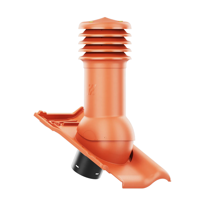 HV-125-06-D01 Kominek wentylacyjny HiVent do dachówki ceramicznej Titania fi 125mm nieocieplony MIEDZIANA