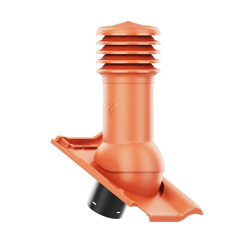 HV-125-06-D03 Kominek wentylacyjny HiVent do dachówki ceramicznej Piemont fi 125mm nieocieplony NATURALNA CZERWONA/MIEDZ