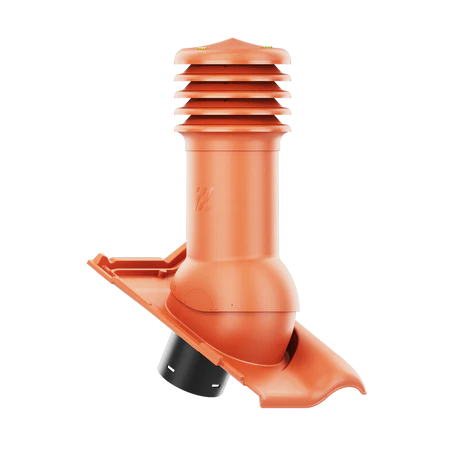 HV-125-06-D04 Kominek wentylacyjny HiVent do dachówki ceramicznej Monza fi 125mm nieocieplony MIEDZIANA ANGOBA