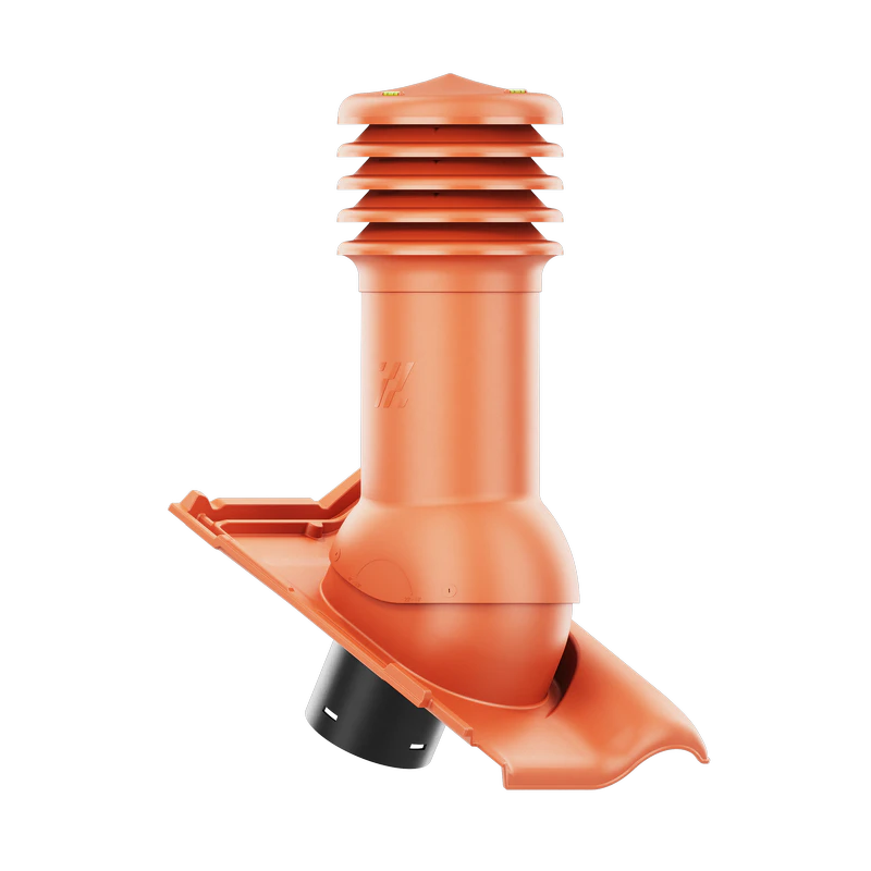 HV-125-06-D04 Kominek wentylacyjny HiVent do dachówki ceramicznej Monza fi 125mm nieocieplony MIEDZIANA ANGOBA