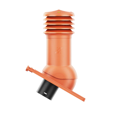 HV-125-06-D08 Kominek wentylacyjny HiVent do dachówki ceramicznej Orea 9 fi 125mm nieocieplony NATURALNA CZERWIEŃ