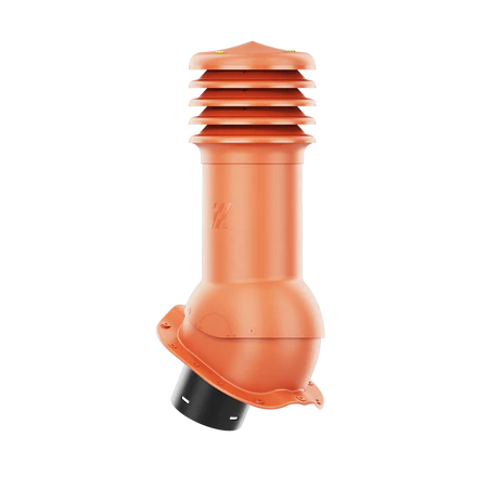 HV-125-06-PF Kominek wentylacyjny HiVent do blachodachówki profil F fi 125mm nieocieplony ceglasty