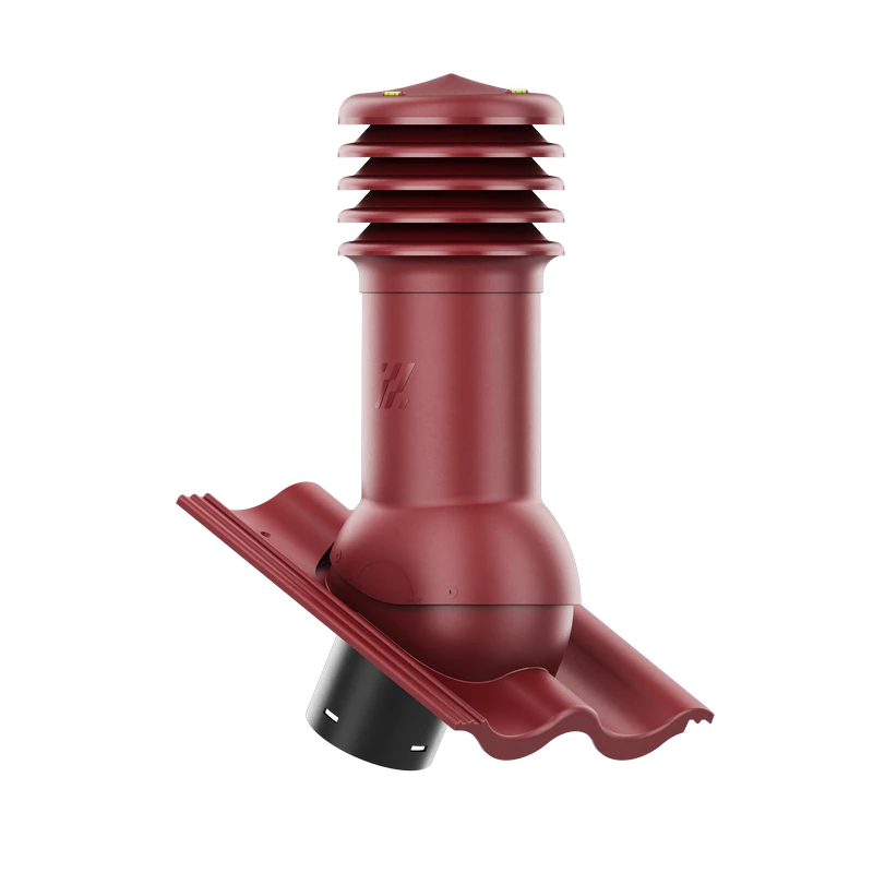 HV-125-08-D17 Kominek wentylacyjny HiVent do dachówki cementowej Palema fi 125 mm Śliwka