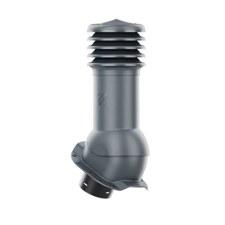 HV-125-09-PR Kominek wentylacyjny HiVent do blachodachówki profil R fi 125mm nieocieplony antracytowy