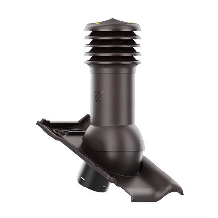 HV-125-14-D01 Kominek wentylacyjny HiVent do dachówki ceramicznej Titania fi 125mm nieocieplony BRĄZOWA