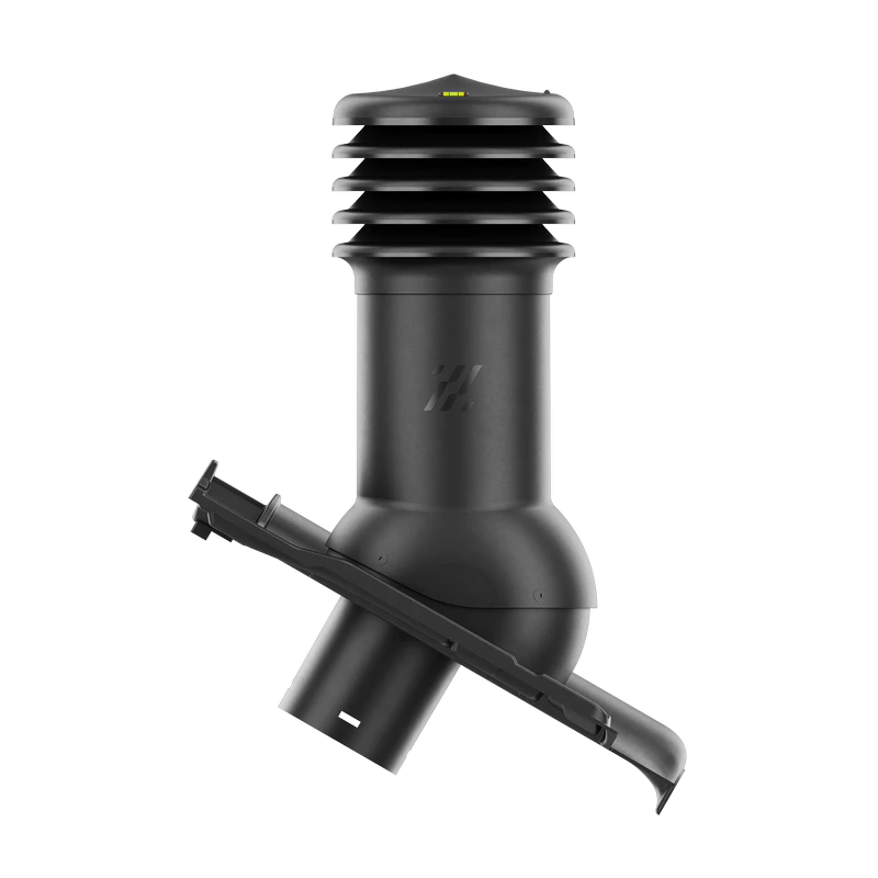 HV-150-02-D01 Kominek wentylacyjny HiVent do dachówki ceramicznej Titania fi 150mm nieocieplony ANTRACYT ANGOBA/CZARNA G
