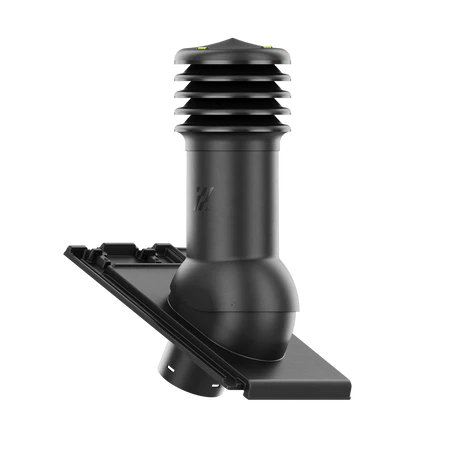 HV-150-02-D07 Kominek wentylacyjny HiVent do dachówki ceramicznej Simpla fi 150mm nieocieplony ANTRACYT ANGOBA/CZARNA GL