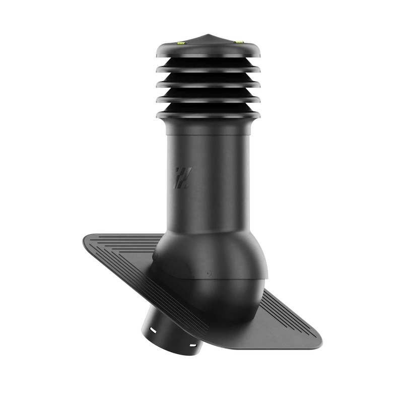 HV-150-02-KPG Kominek wentylacyjny HiVent pod gont/pape fi 150mm nieocieplony czarny