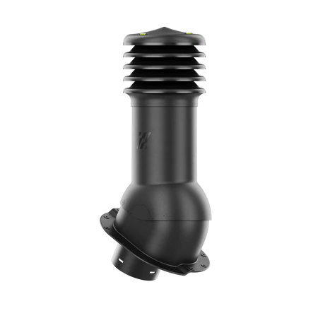 HV-150-02-PL Kominek wentylacyjny HiVent do blachodachówki profil L fi 150mm nieocieplony czarny