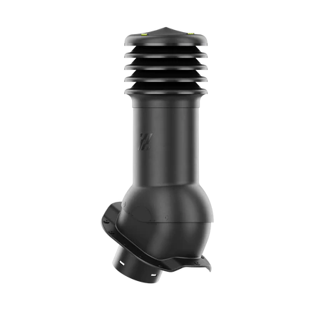 HV-150-02-PR Kominek wentylacyjny HiVent do blachodachówki profil R fi 150mm nieocieplony czarny