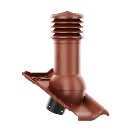 HV-150-11-D01 Kominek wentylacyjny HiVent do dachówki ceramicznej Titania fi 150mm nieocieplony KASZTANOWA